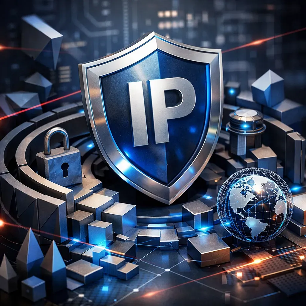 Abstract geometry representing IP defense