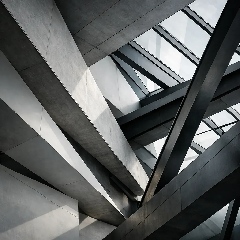 Abstract architectural structural lines