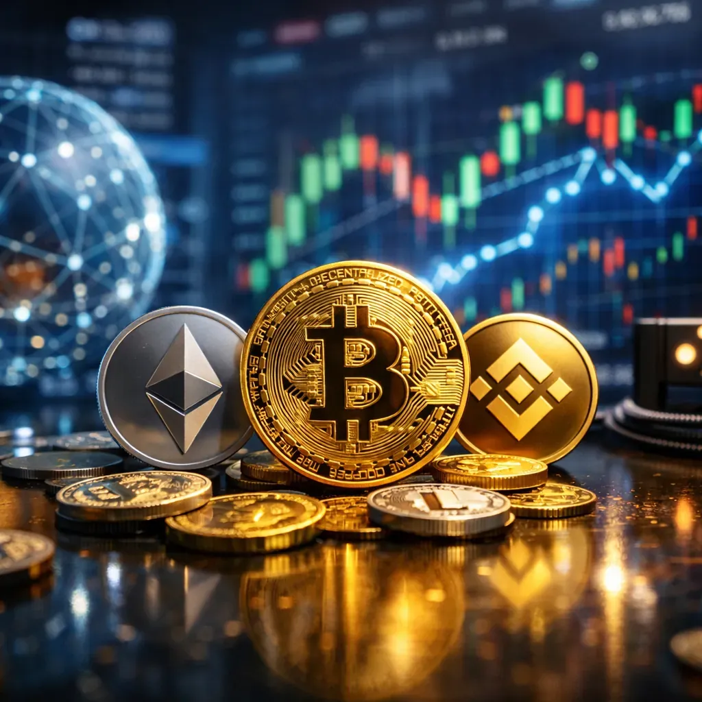 Cryptocurrency concept visualization
