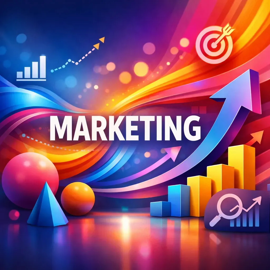 Abstract colorful marketing background