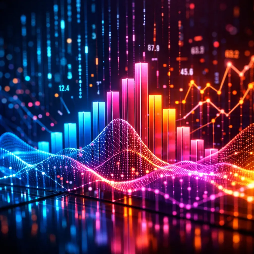 Abstract Neon Representation of Data