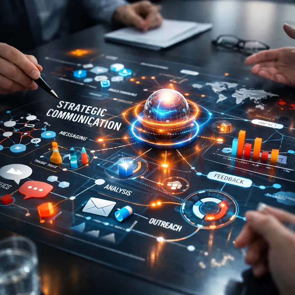 Abstract strategic communication visualization