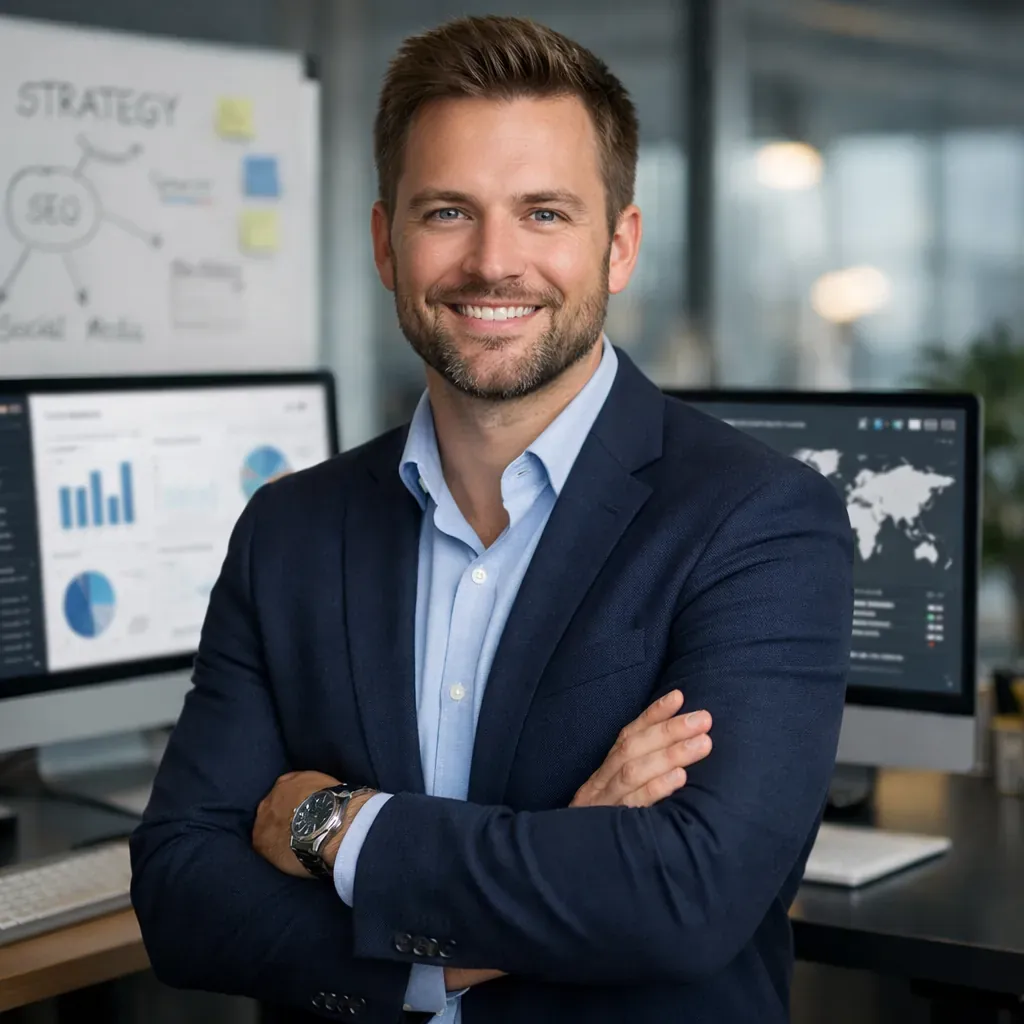 Professional portrait of digital strategist