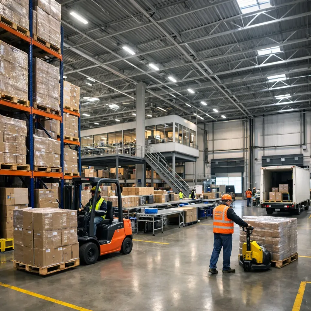 Modern logistics warehouse