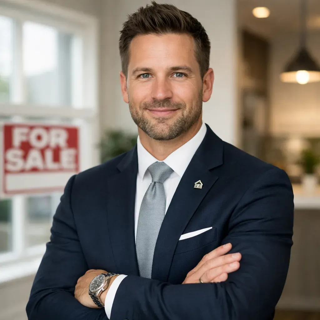 Professional real estate broker portrait