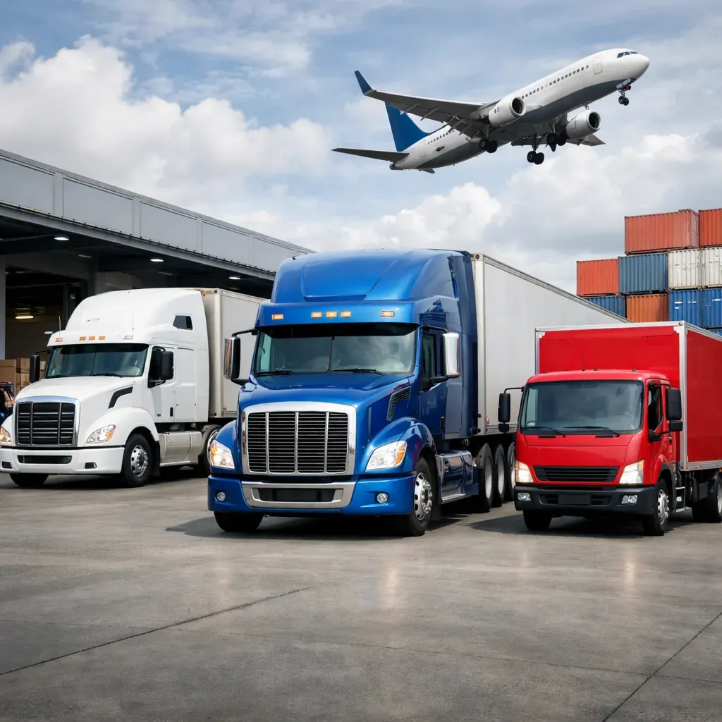 Large scale industrial logistics warehouse