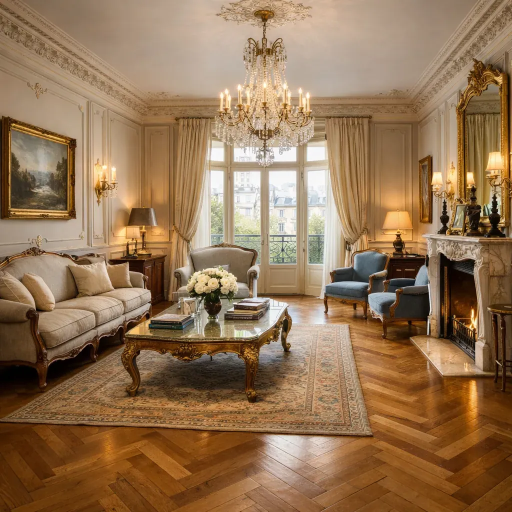 Chic minimalistic interior design living room