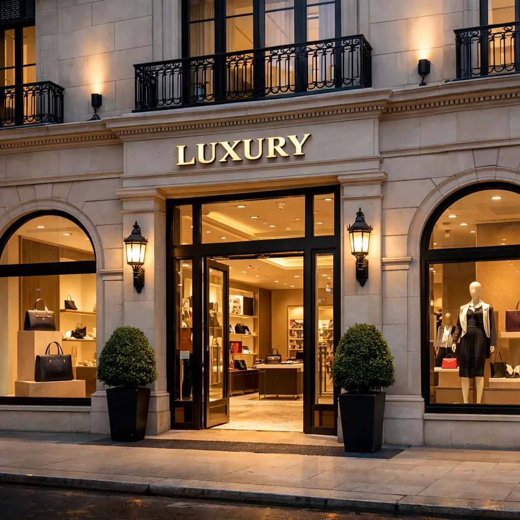 Luxury retail space exterior