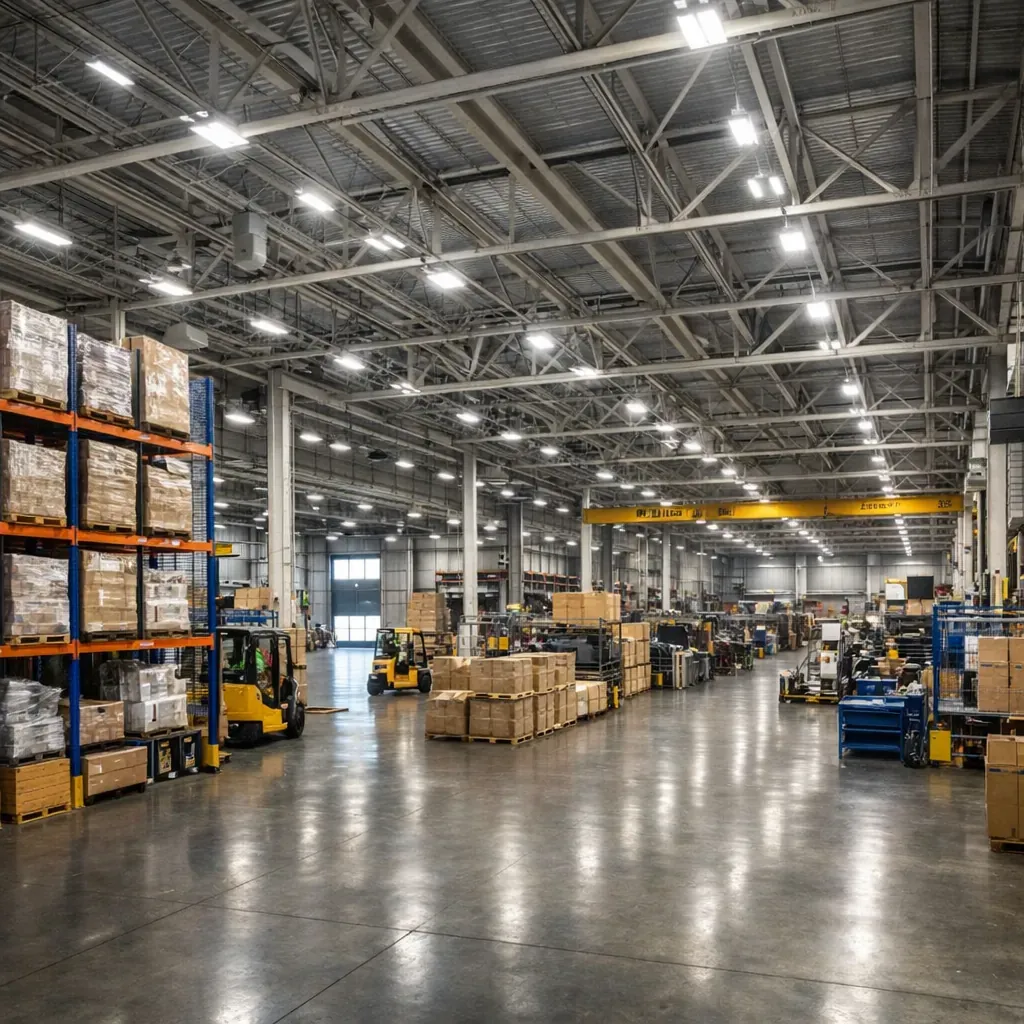 Large industrial warehouse facility