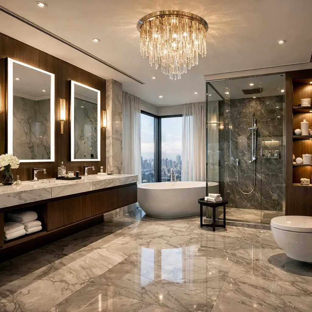 Luxury bathroom interior