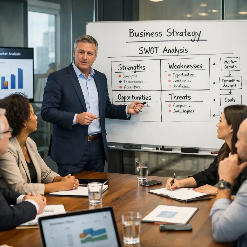 Professional business strategy session