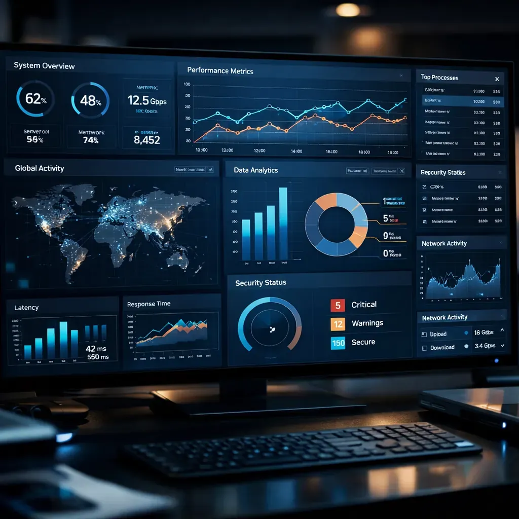 Tech Dashboard abstract