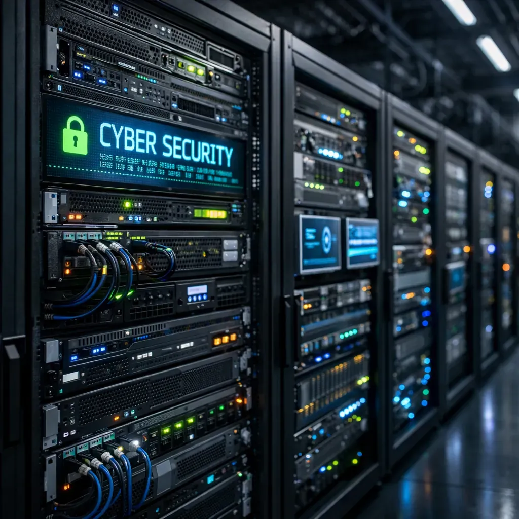 Cyber security data server racks