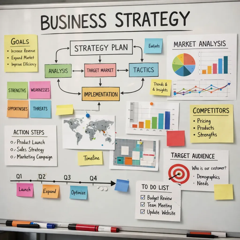 Business strategy planning board