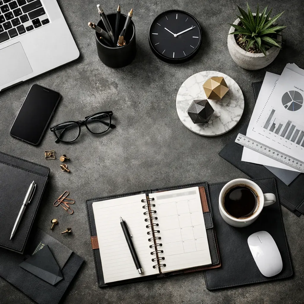 Professional workspace abstract
