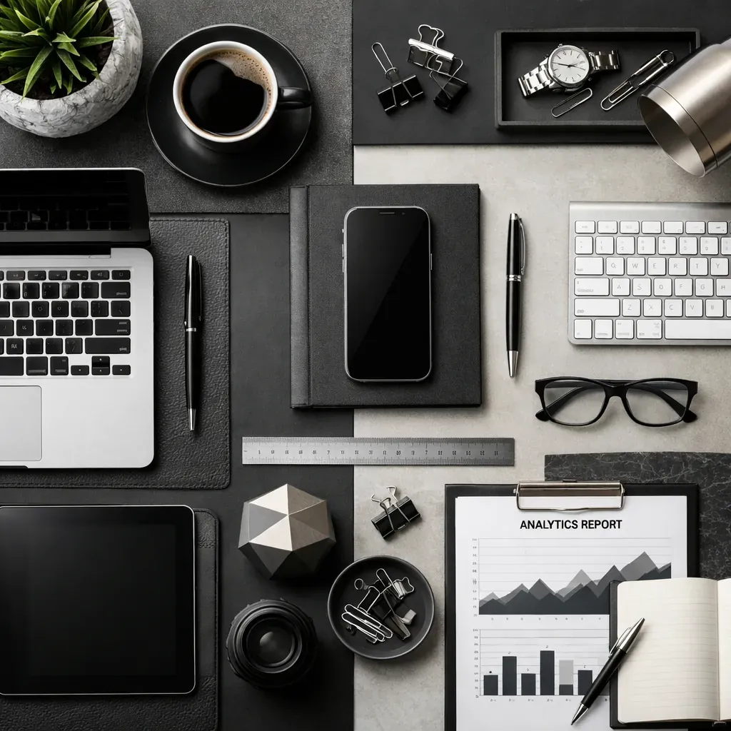 Professional workspace abstract