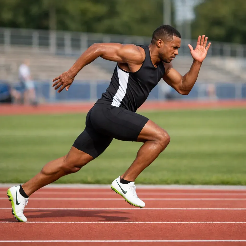 Sprinter on track