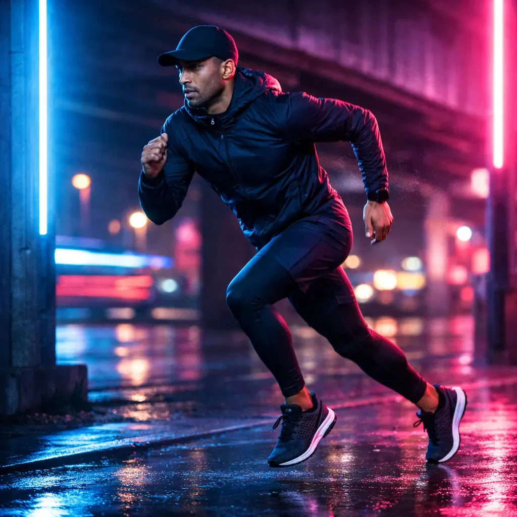 Marathon runner resting