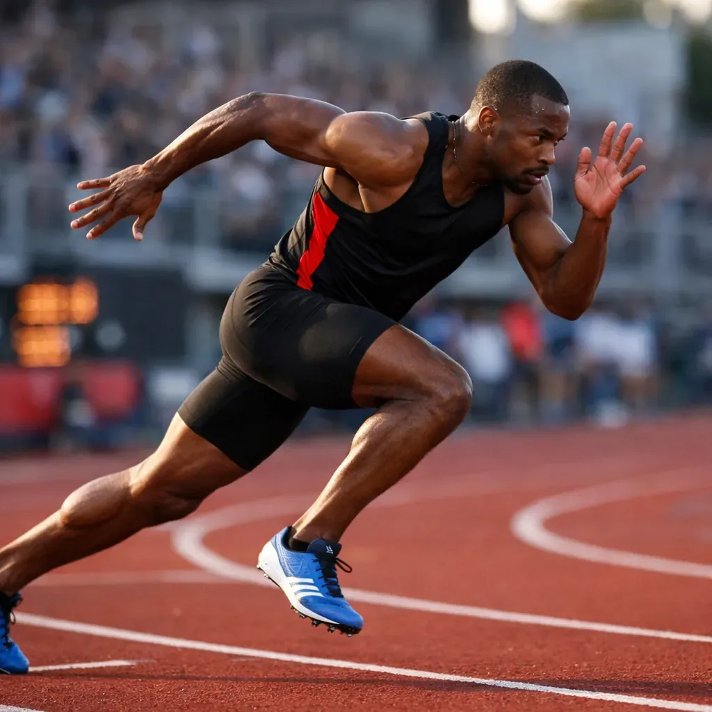 Endurance athlete running