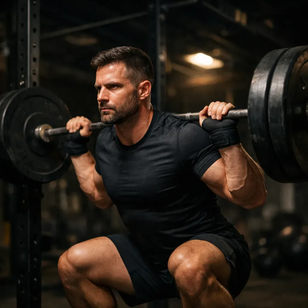 Client doing intense crossfit training