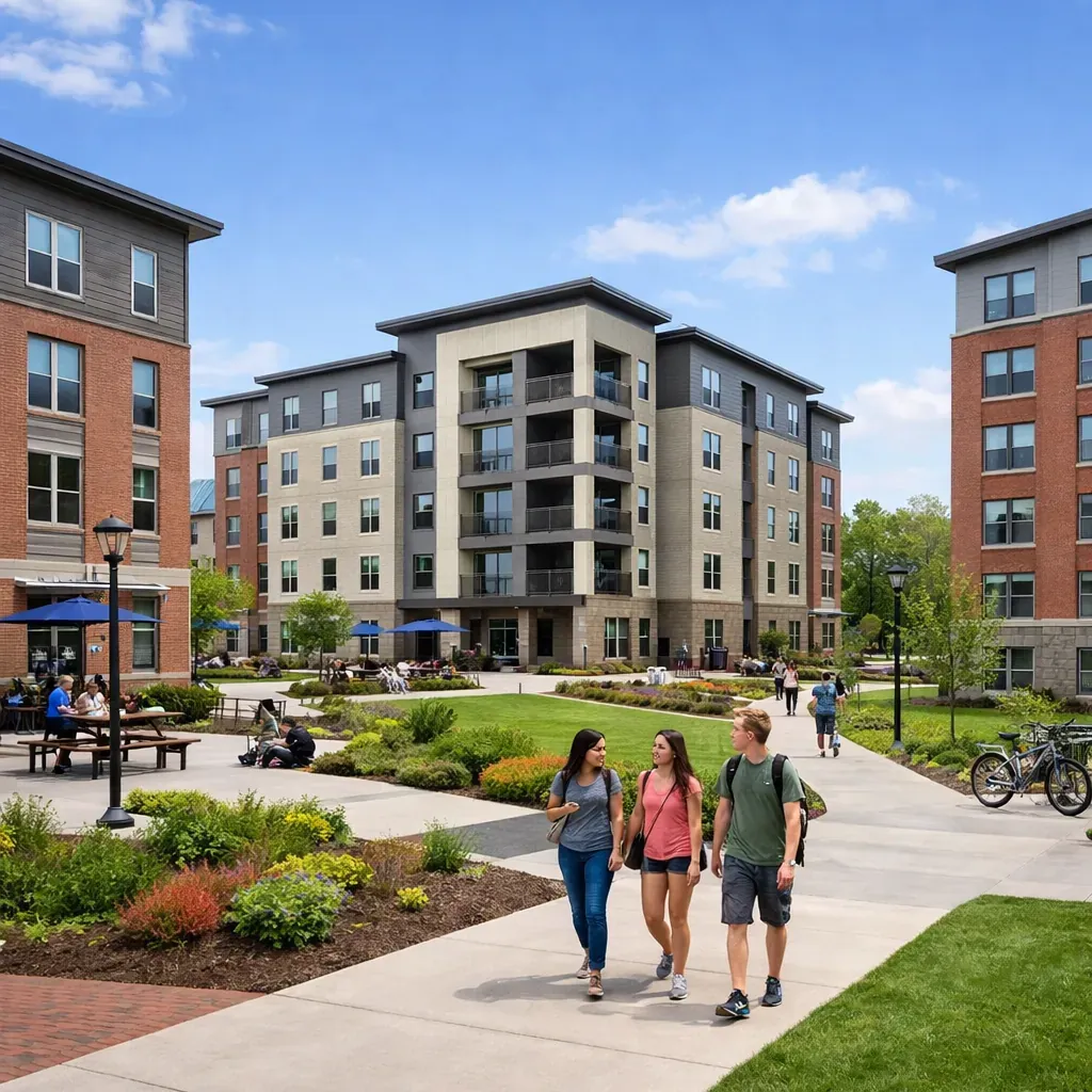 Student dorms and campus housing