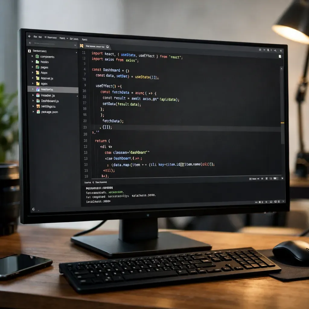 Code on a computer monitor