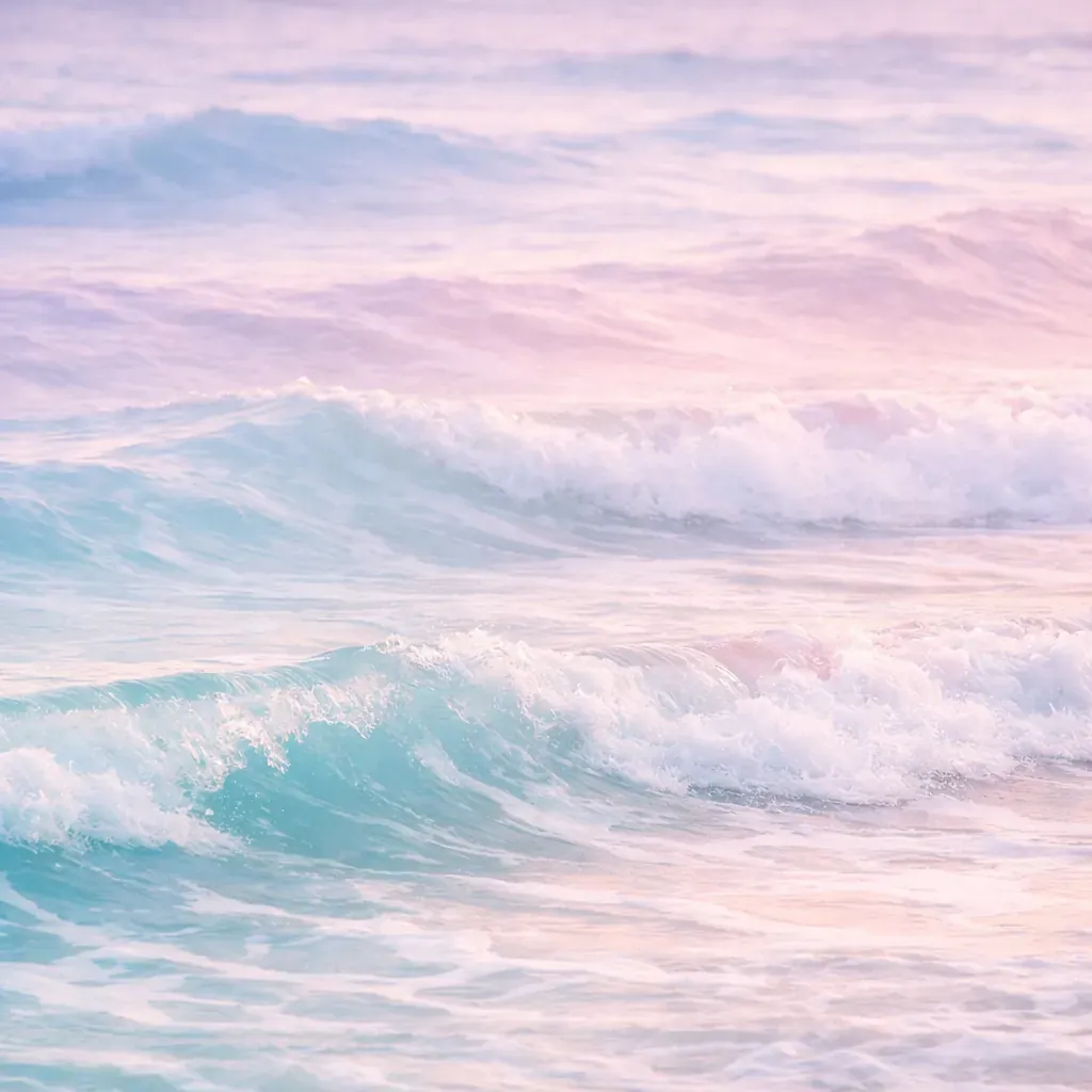 Pastel waves background