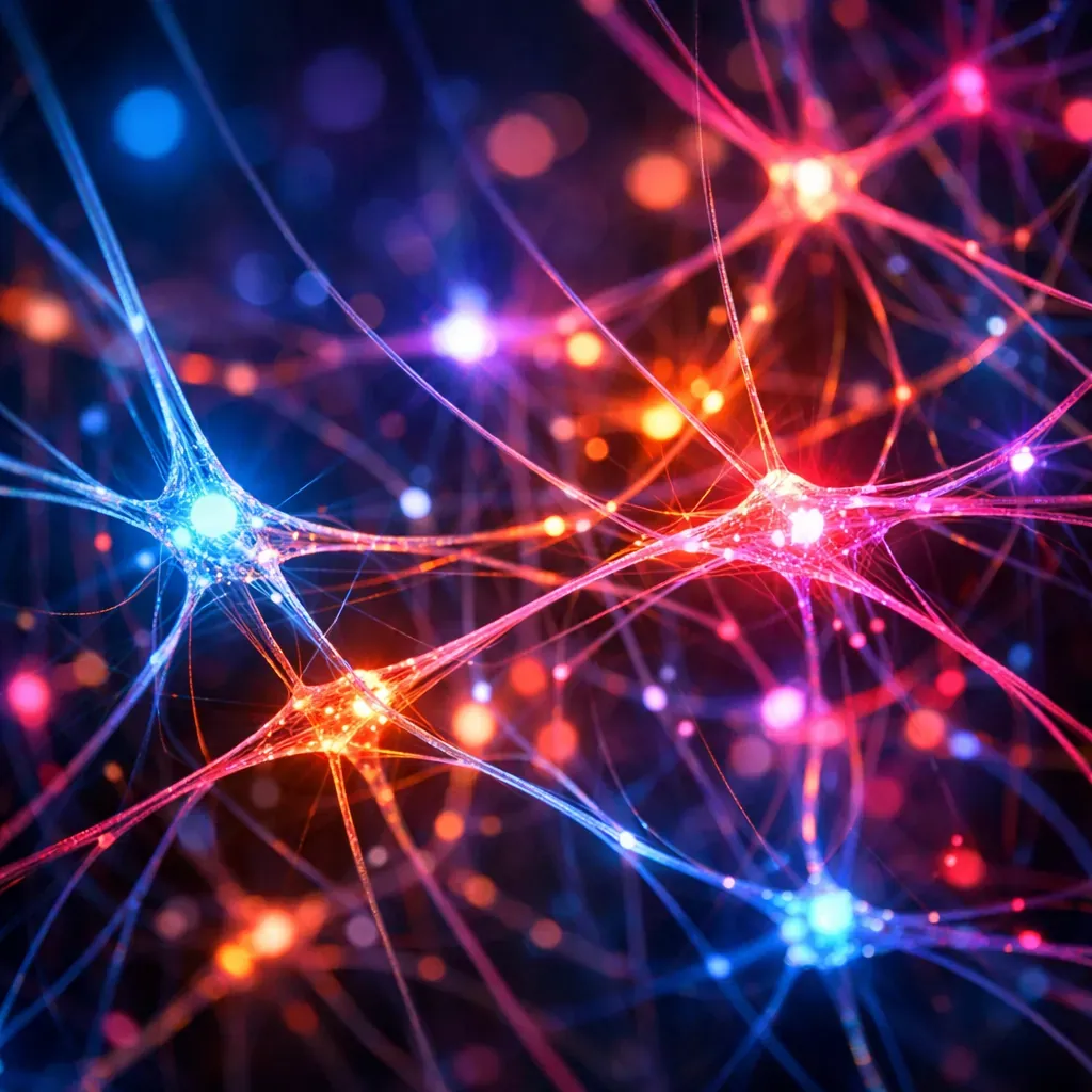 Abstract Neon Neural Network