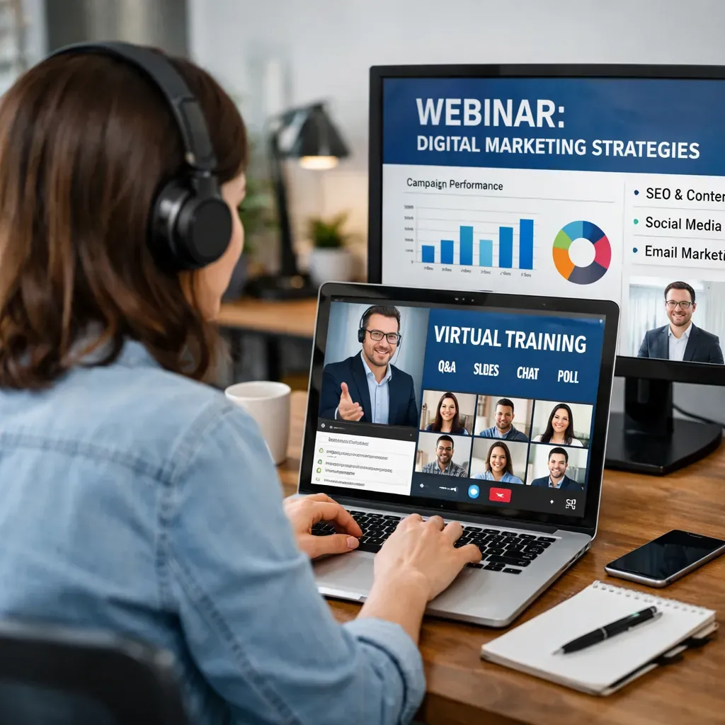 Virtual training and webinars