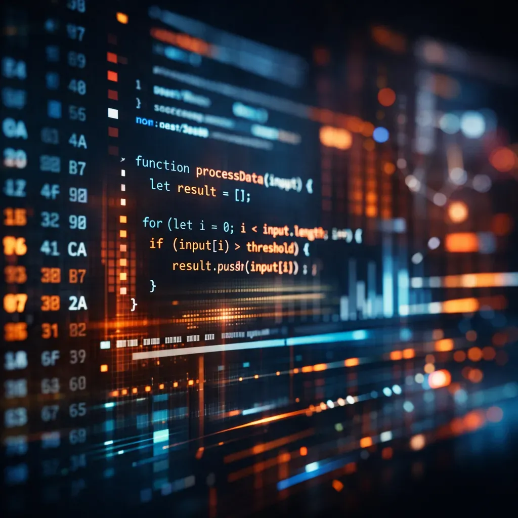 Abstract Code Aesthetic