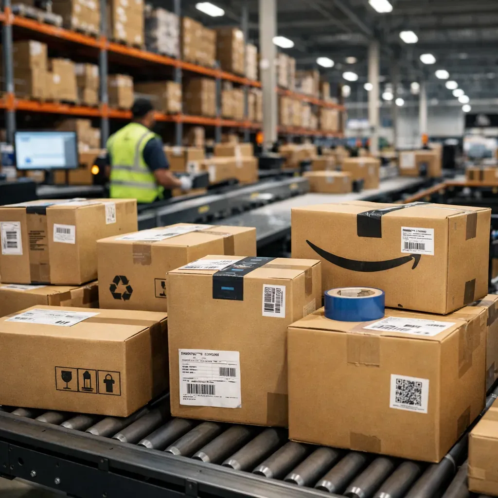 E-commerce distribution center packages