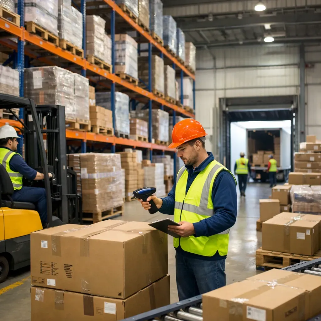 Modern logistics warehouse operations