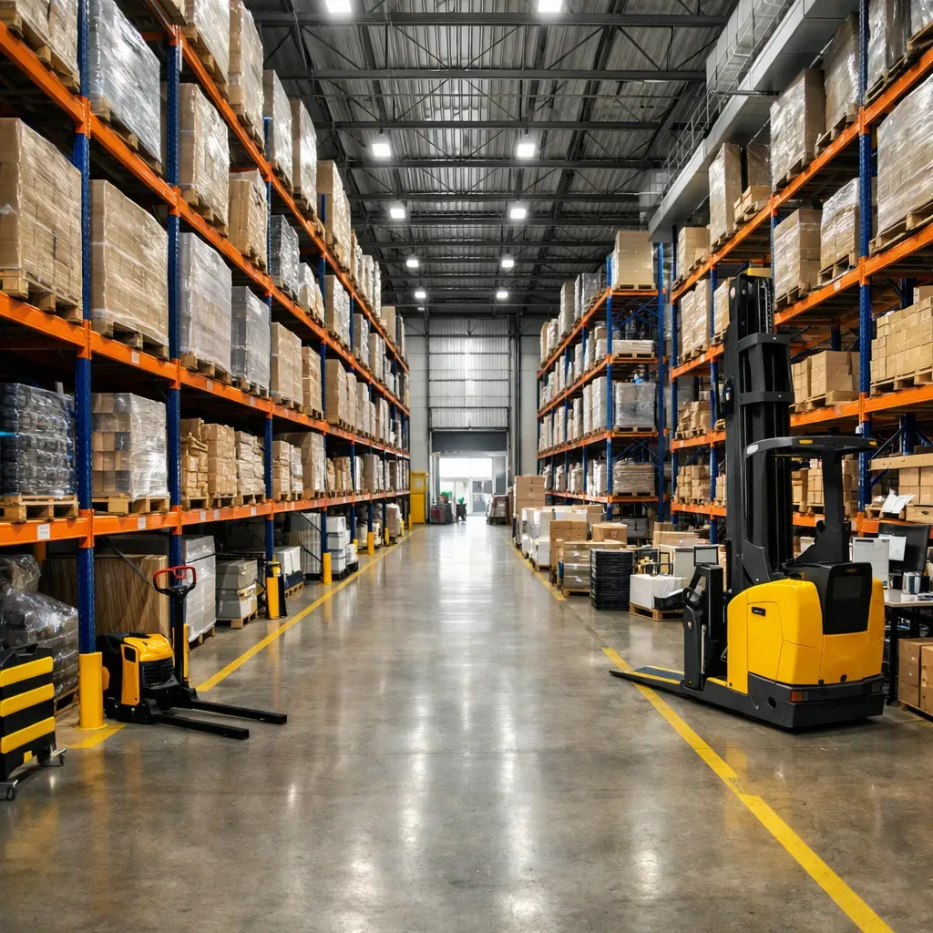 Refrigerated trucks at a loading bay