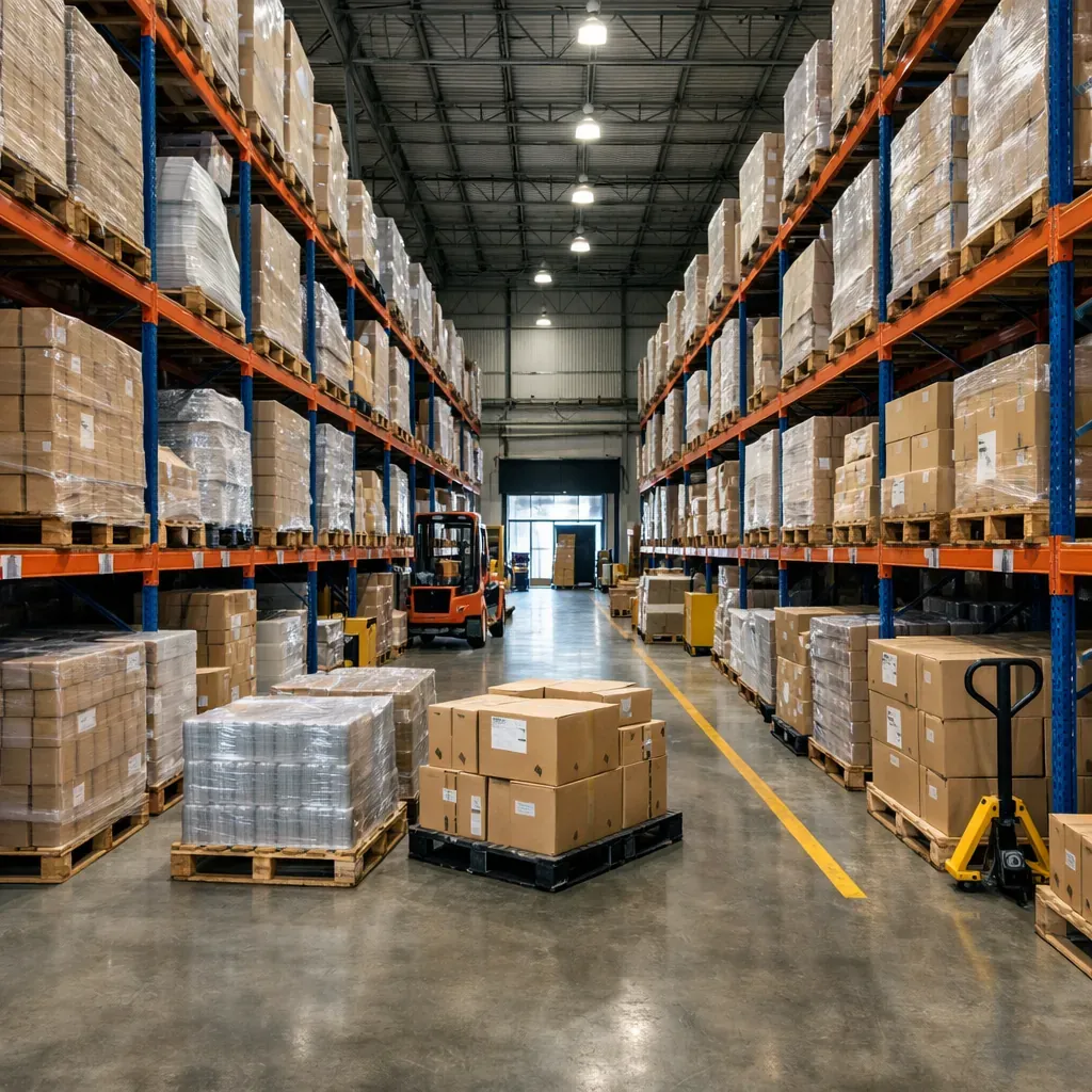Warehouse logistics storage