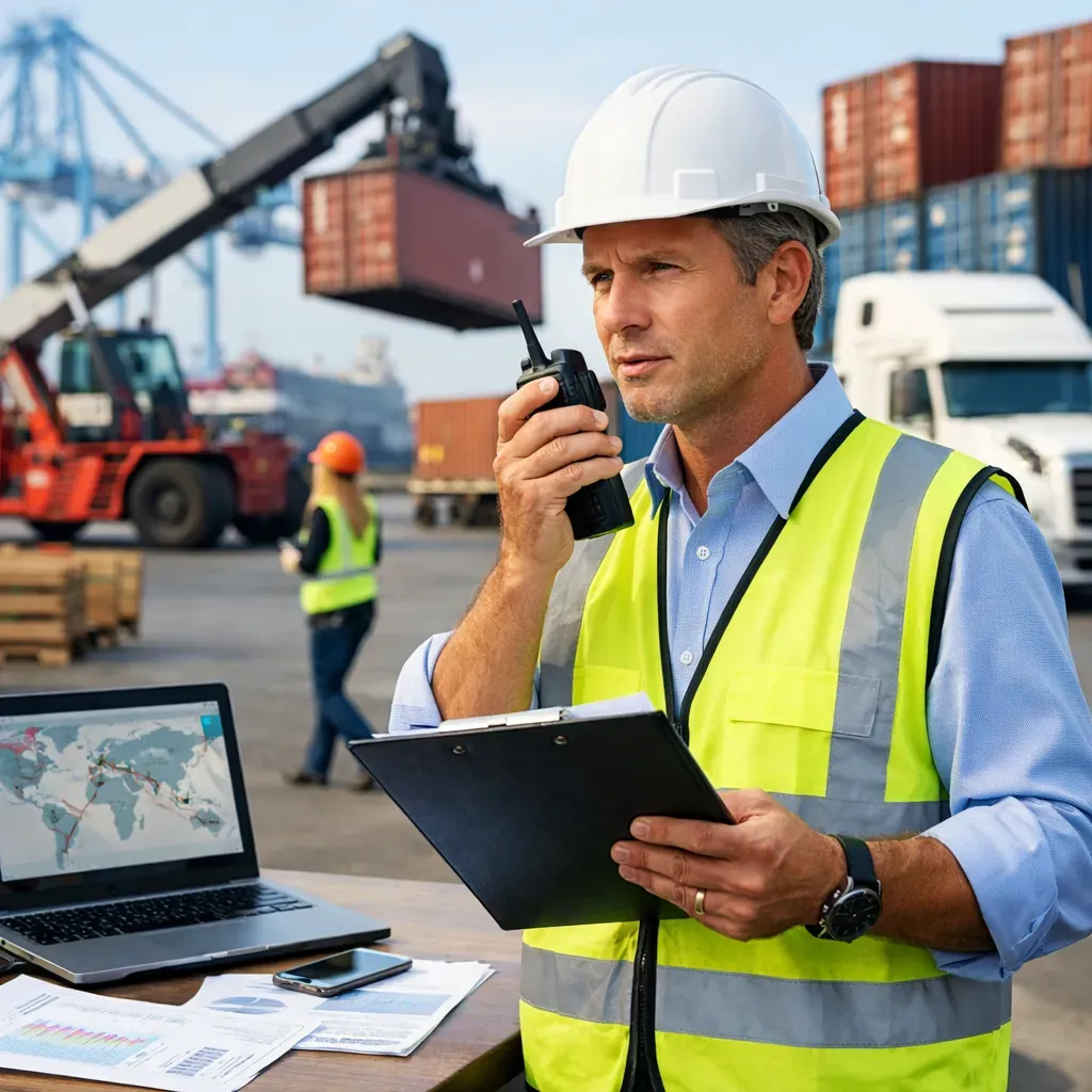 Logistics Professional coordinating supply chain