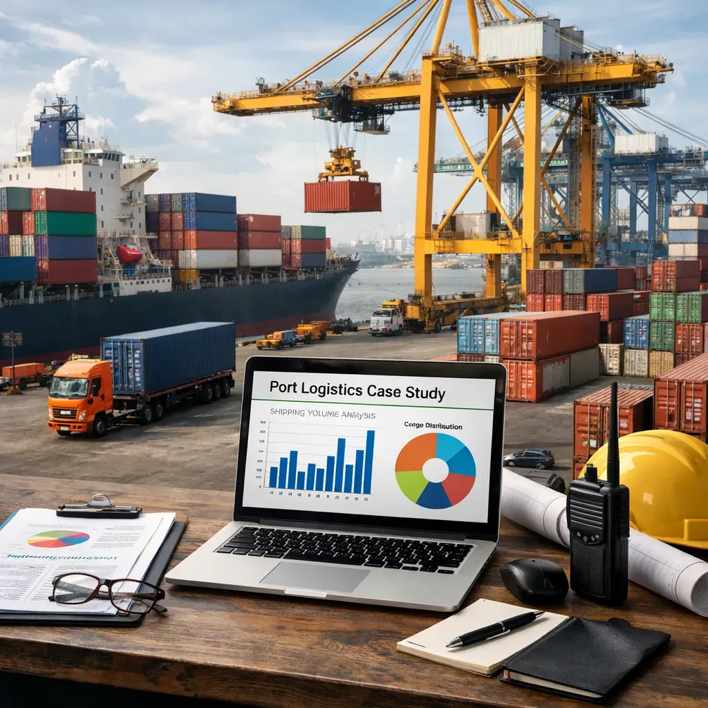 Port shipping container case study