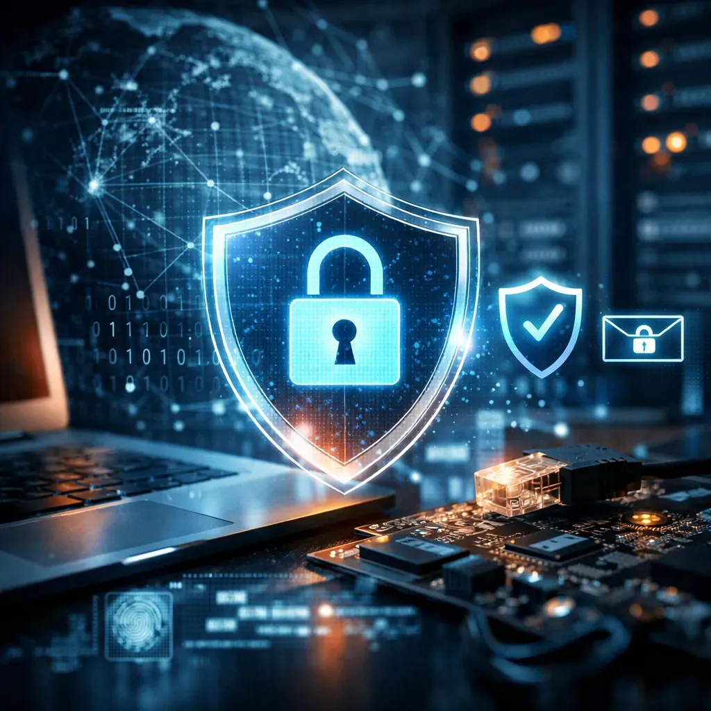 Cyber security digital concept background