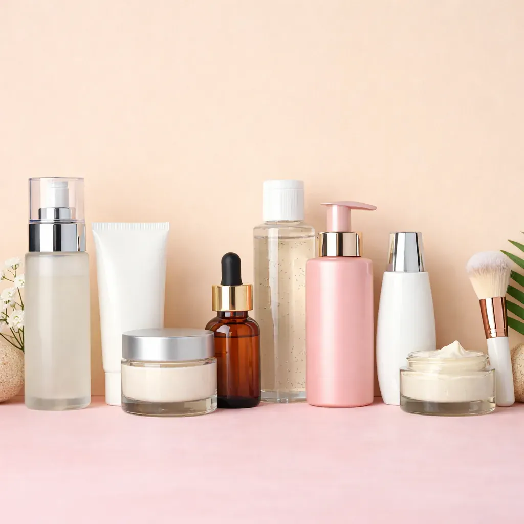 Minimalist luxury skincare packaging