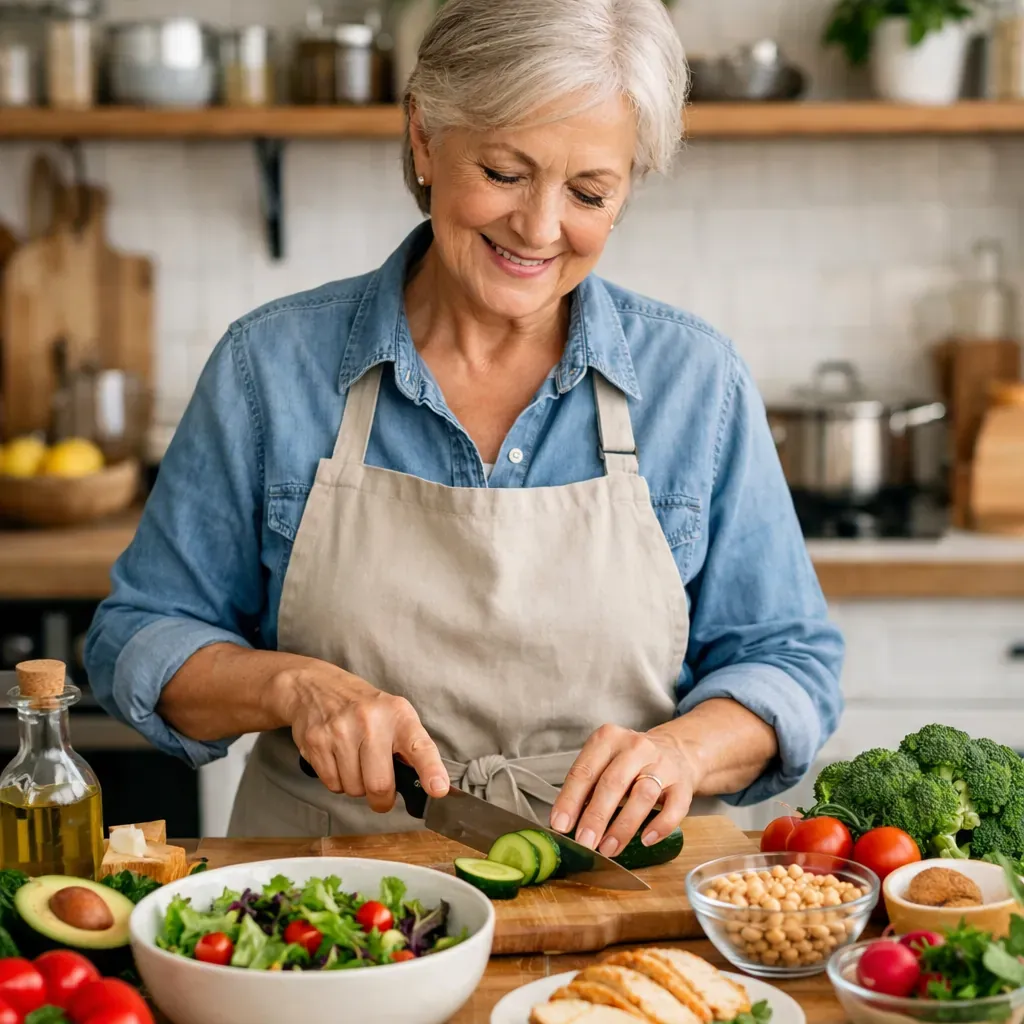 Abstract arrangement of wellness products
