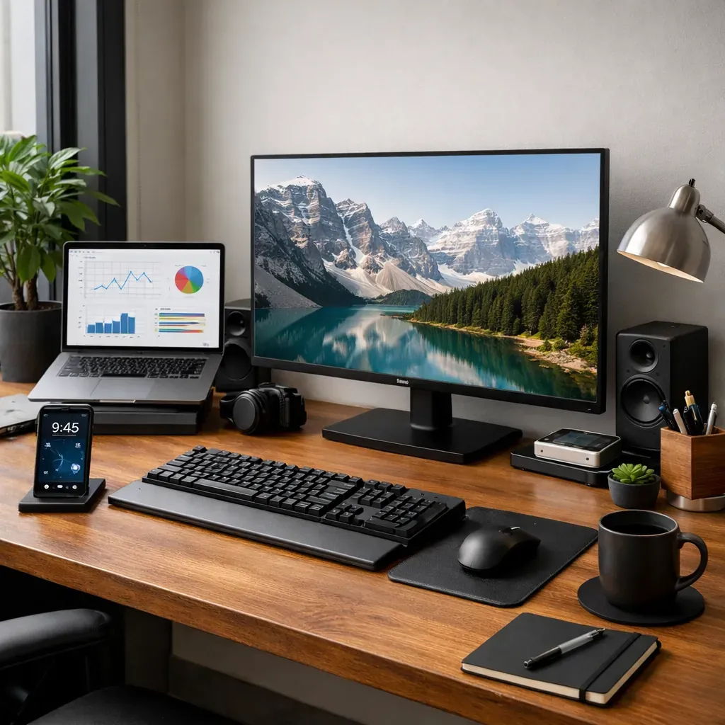 Professional workspace setup