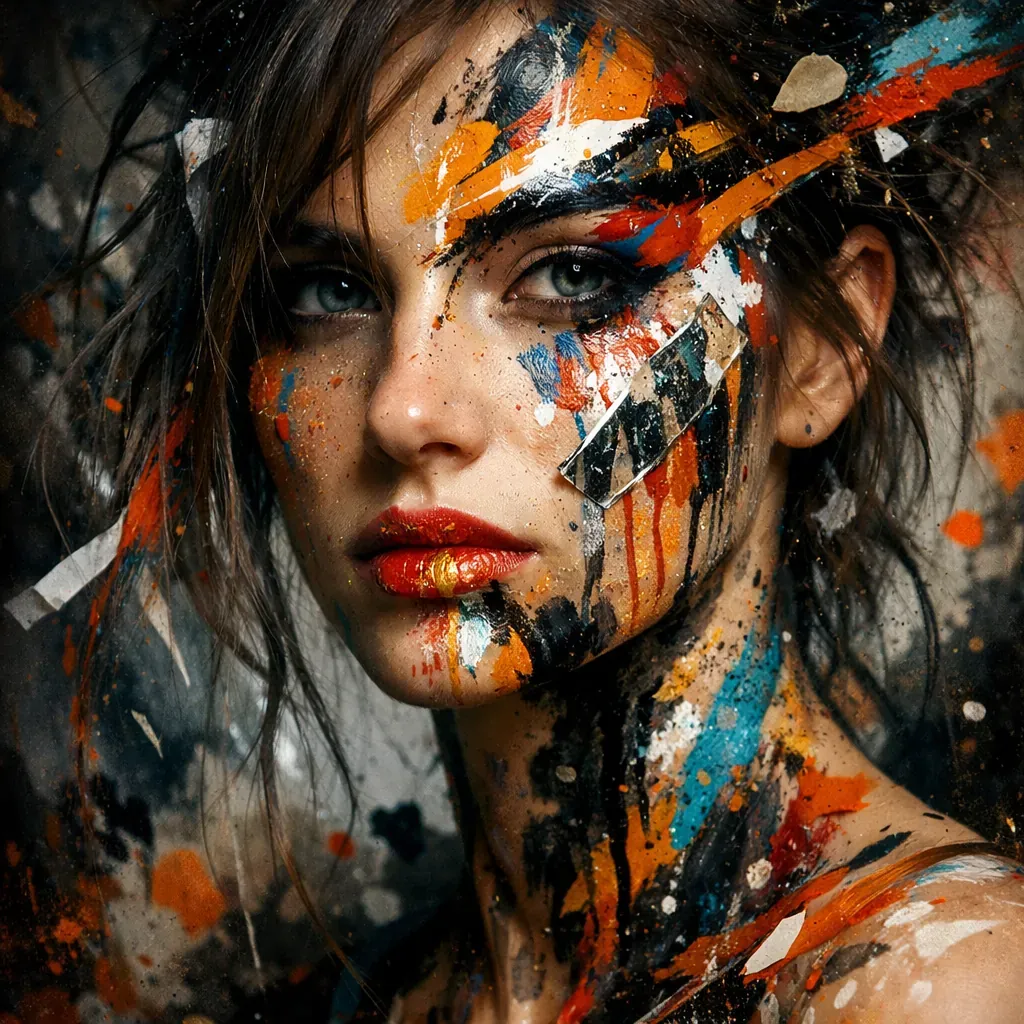 Creative abstract portrait