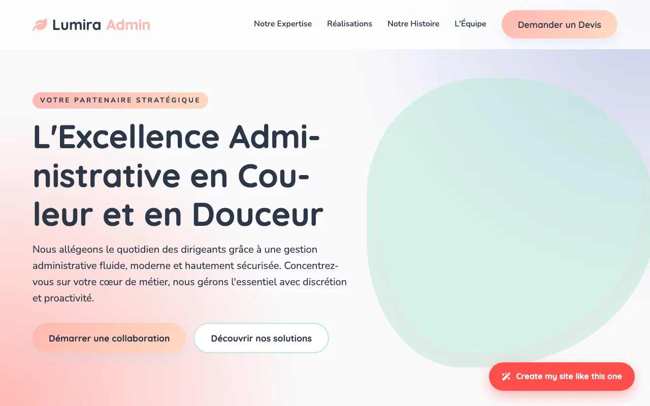 Site d'entreprise — Classique