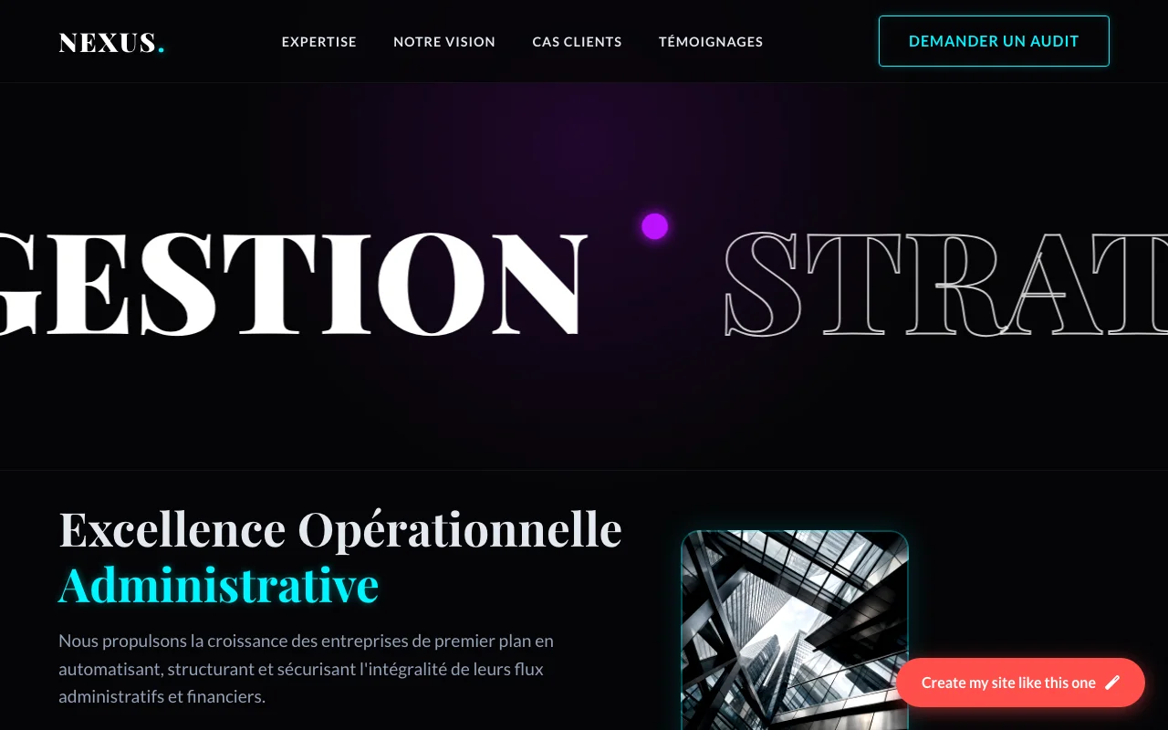 Site d'entreprise — Tech impactant