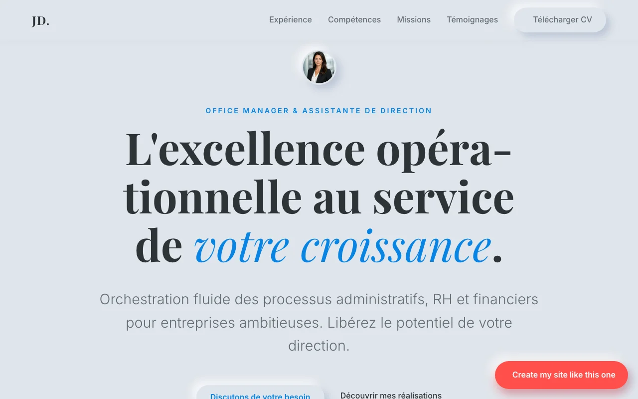 CV professionnel — Éditorial