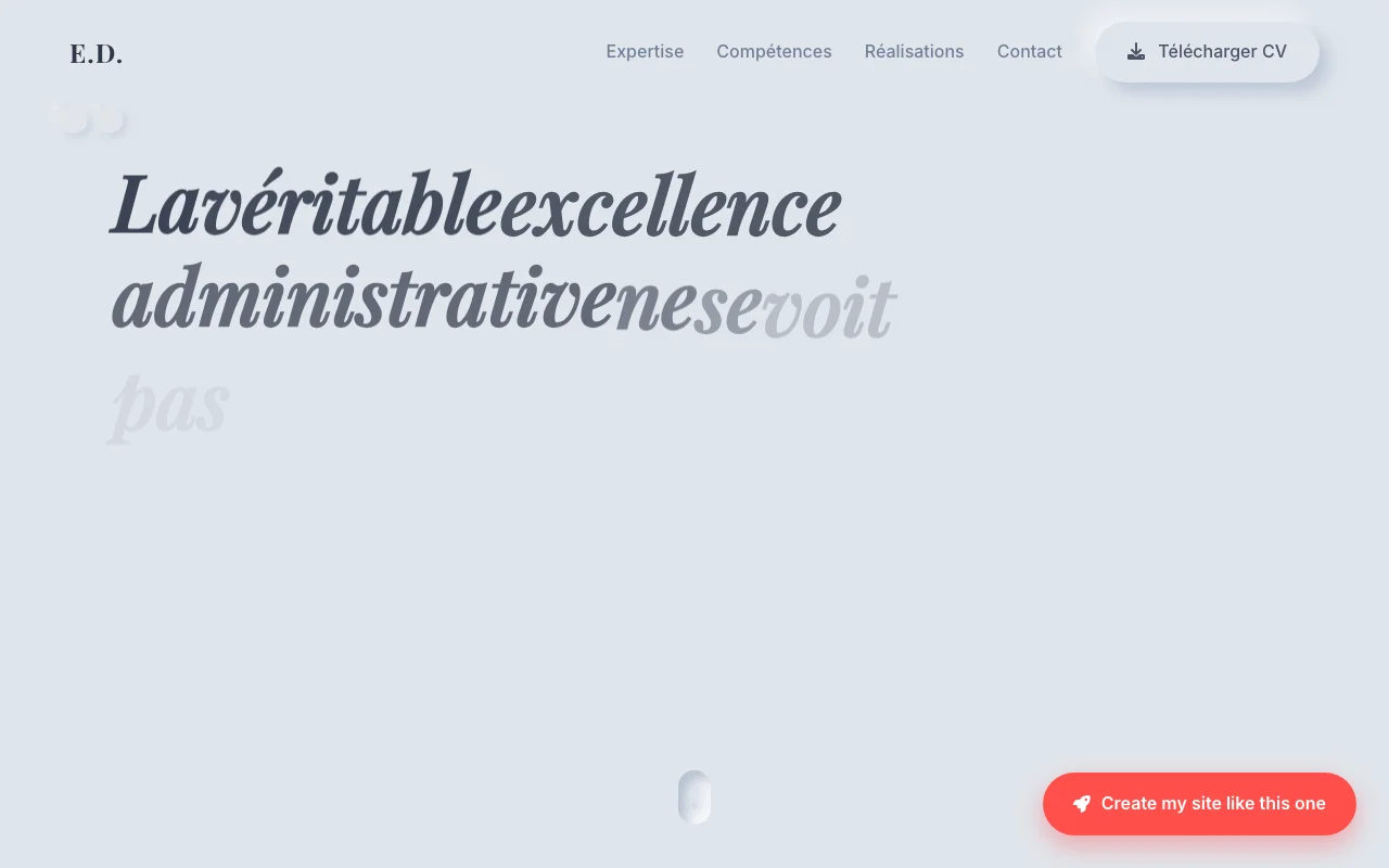 CV professionnel — Manifeste
