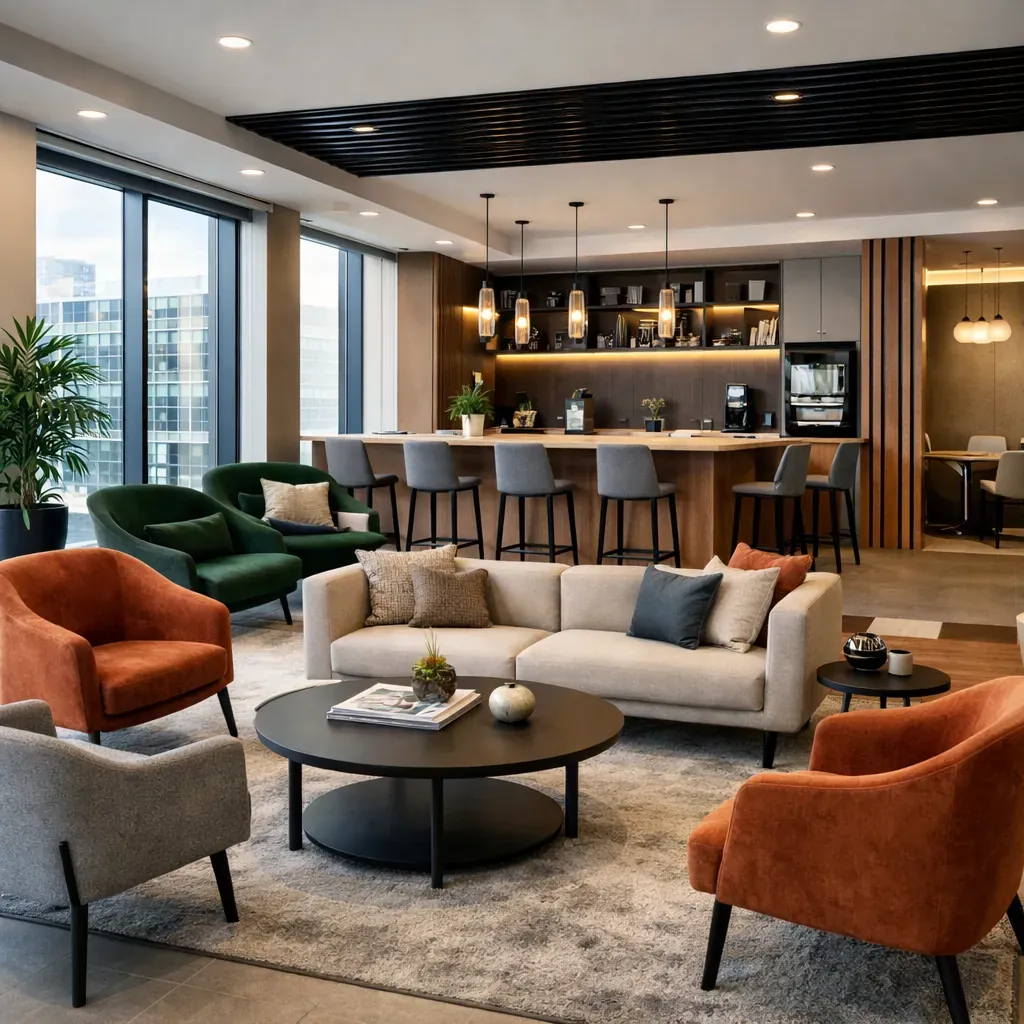 Lounge d'entreprise moderne
