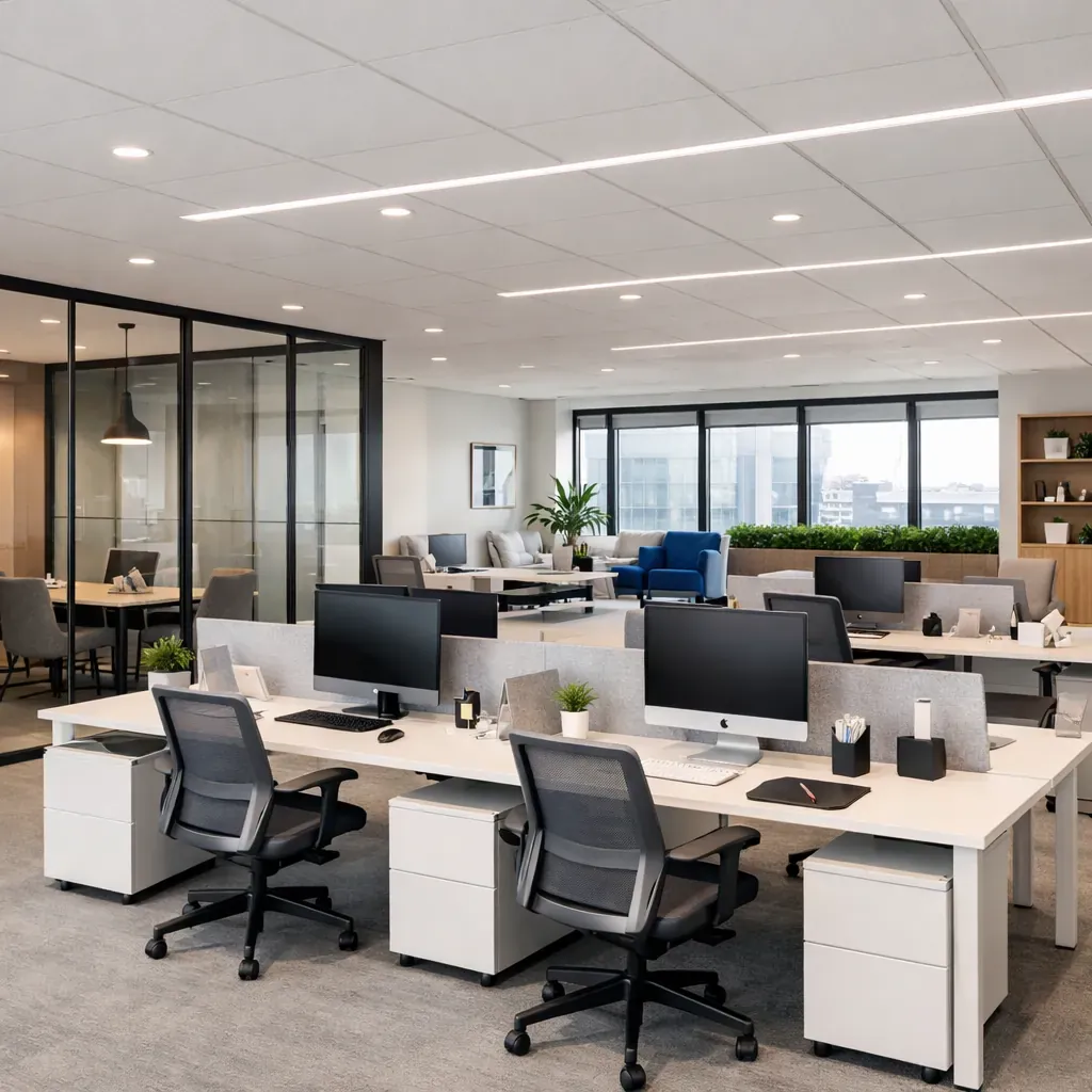 Espace de bureau moderne et propre