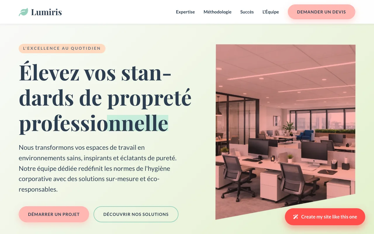 Site d'entreprise — Classique