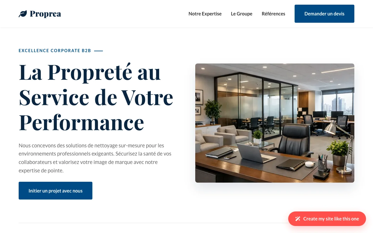 Site d'entreprise — Corporate