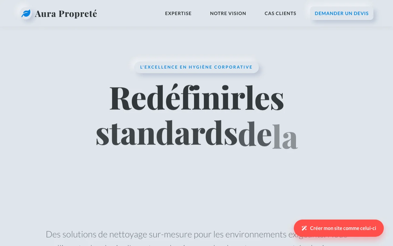 Site d'entreprise — Éditorial
